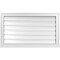 Ekena Millwork Vertical Surface Mount PVC Gable Vent: Functional, w/ 2"W x 2"P Brickmould Sill Frame, 34"W x 20"H GVPVE34X2003SF - alternate 1